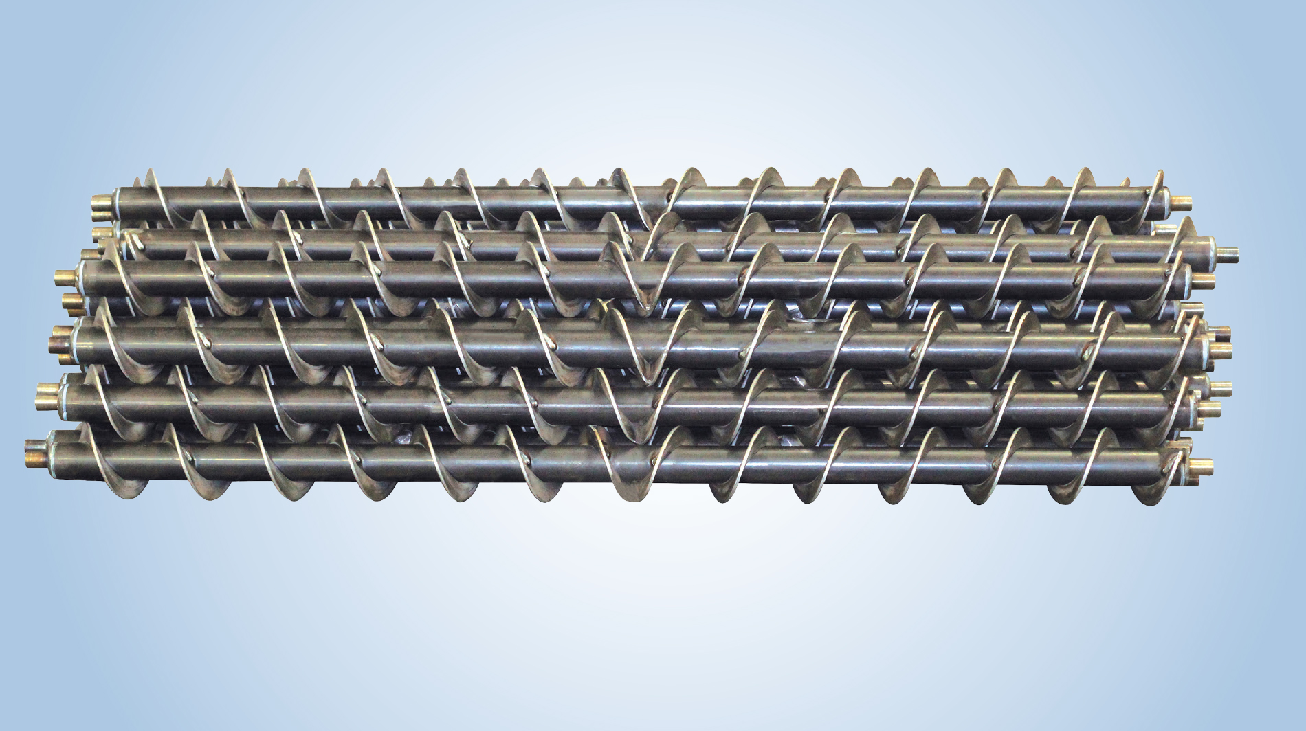 co type screw conveyors worm on pipe